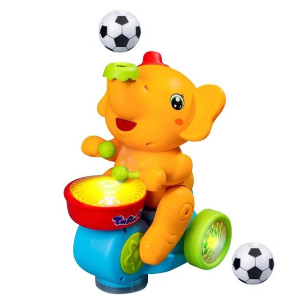 Music and cute cars with drumming toy Elephant. - Image 2