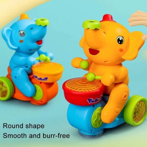 Music and cute cars with drumming toy Elephant. - Image 3