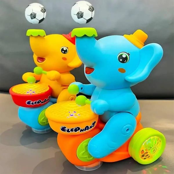 Music and cute cars with drumming toy Elephant. - Image 5