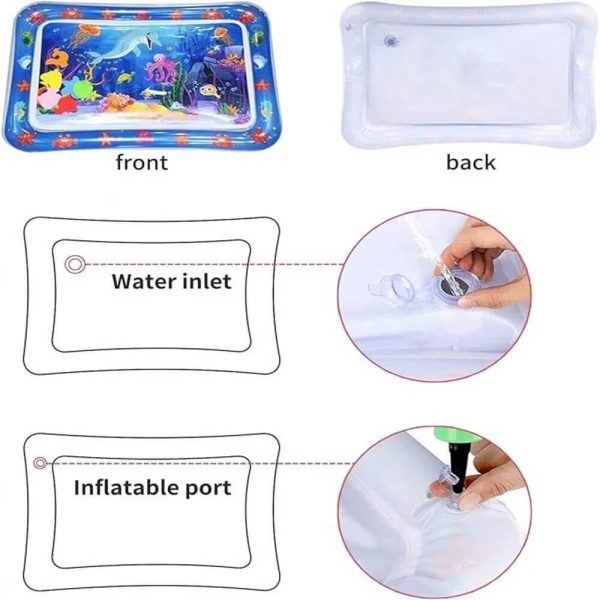 Kids Inflatable Water Play Mat for Babies – Tummy Time Toy - Image 2