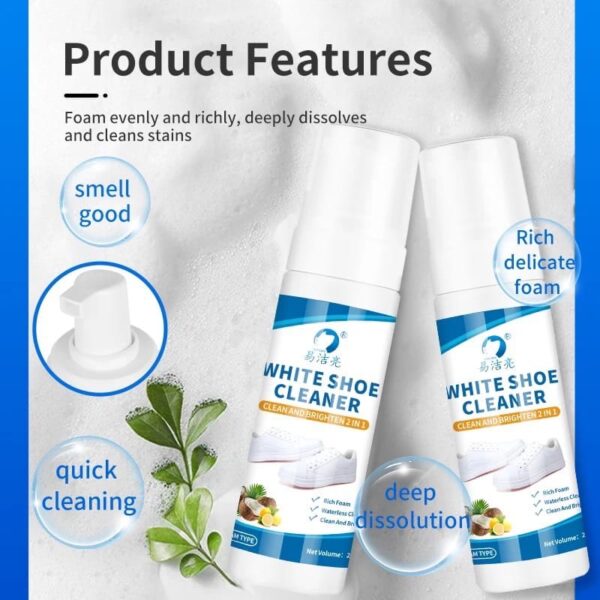 Are your shoes dirty? Try our White Shoe Cleaner Foam / White Sneaker Cleaner - Image 6