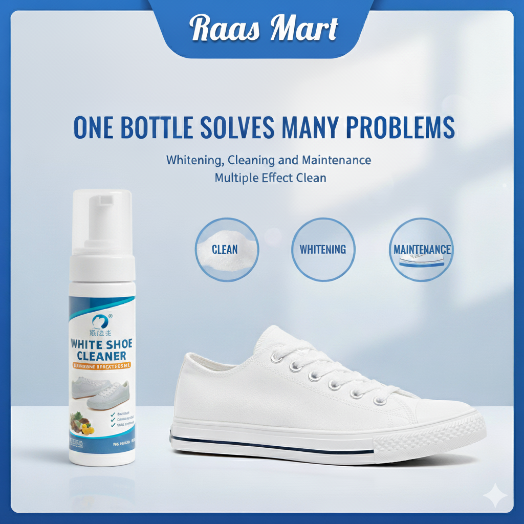 Are your shoes dirty? Try our White Shoe Cleaner Foam / White Sneaker Cleaner - Image 4