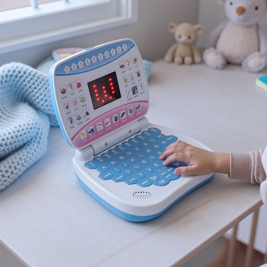Educational Kids Learning Laptop | বাংলা ও ইংরেজি শেখার ইন্টারঅ্যাকটিভ টয় ল্যাপটপ - Image 2